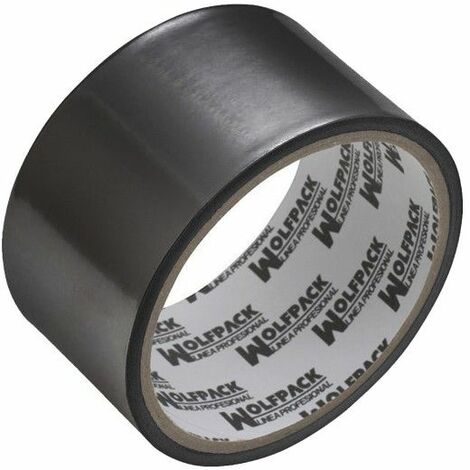 Nastro adesivo in alluminio nero 48 mm. x 5 m. 66 micron