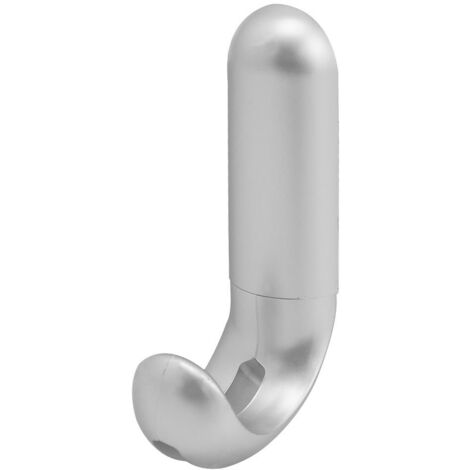 Gancio adesivo/Argento opaco da avvitare (1/4)