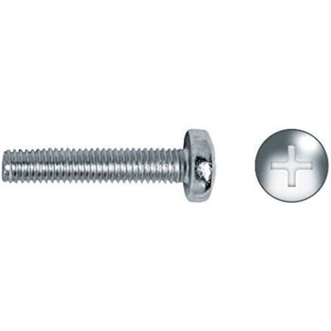 Scatola da 250 unità di viti metriche zincate PHILIPS Ø6x20mm