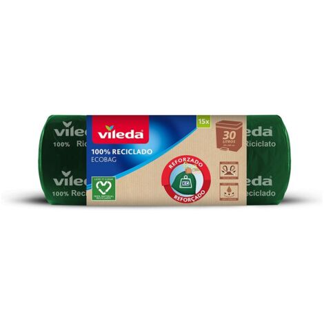 Sacco per immondizia rinforzato Ecobag 30 litri (15 sacchi) 169303 Vileda