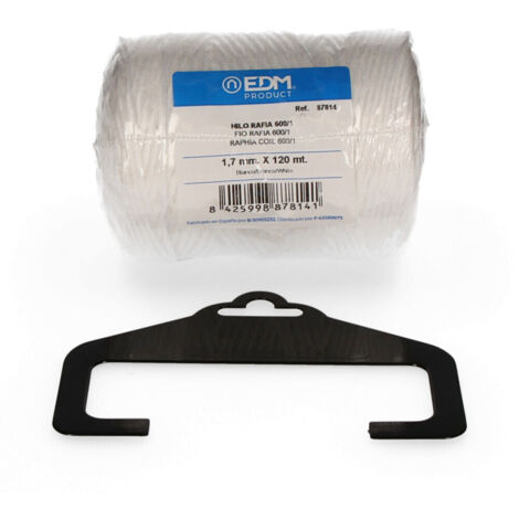 Filato di rafia per elettroerosione 600/1 bobina 220 g/120 m Bianco (1/2)
