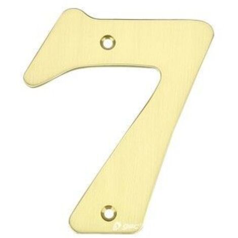 Numero Civico Esterno Moderno Acciaio Inossidabile,altezza 125 Mm, Placcato Nero (Numero 7 Sette - Foto 3