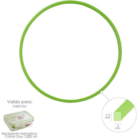 Anello in silicone per contenitore ermetico rettangolare in vetro da 1.200 ml. (1/2)