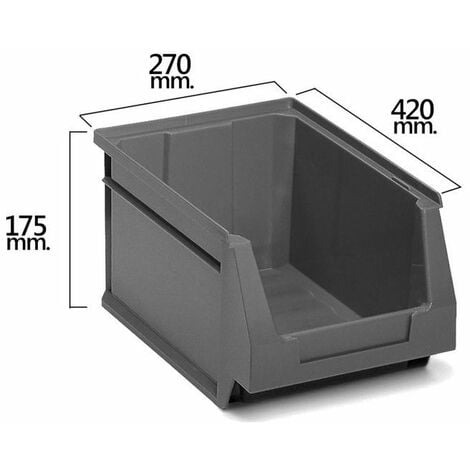 Cassettiera organizer porta minuterie impilabile ad incastro 16 cassetti  22x8.5xH15.6 cm