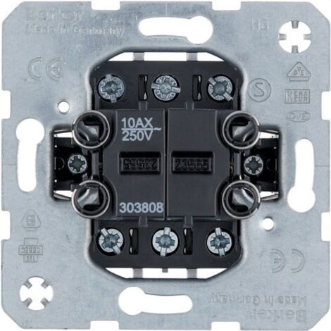 BERKER Meccanismo doppio interruttore 10A/250V 303808