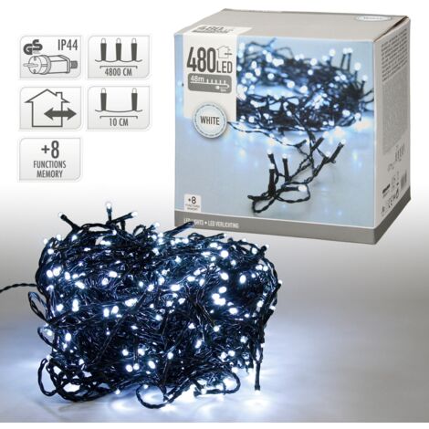 Ghirlanda Multifunzione 480 LED Bianco Freddo 220V IP44 39m (1/5)