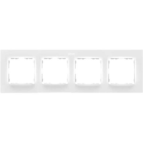 Gunsan Visage Telaio Per 4 Prese Interruttore Dimmer Argento Scuro Pulsante Interruttore 31793550