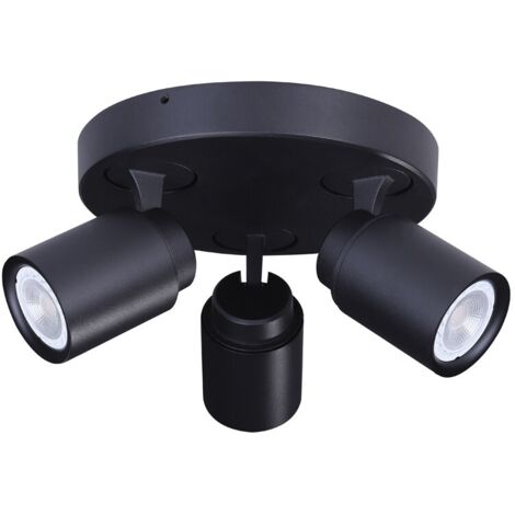 Plafoniera 3 lampade GU10 HUM nera CR 25-721-03-008 (1/3)