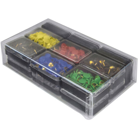 Mini-mollette Fermacarte Q-Connect 25 Mm Colori Assortiti Scatola Da 20 Pezzi Kf02034 5705831020344