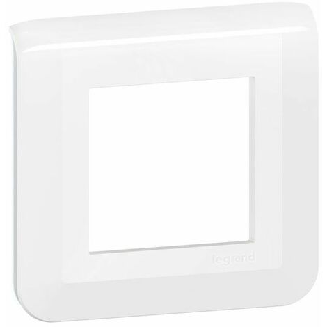 Legrand 070725 Adattatore Impermeabile Plexo Per Funzione Mosaico - 2 Moduli, Bianco, Antimicrobico, IP55 - 4