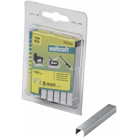 Wolfcraft Punti metallici larghi da 8 mm tipo 053 (confezione da 1400) (7031000)