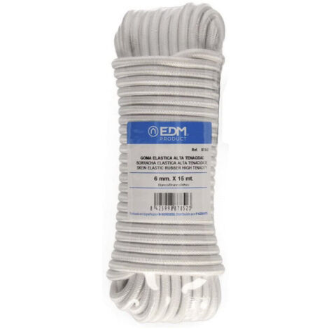 Corda intrecciata EDM 87852 Bianco Gomma