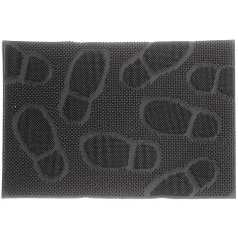 Zerbino Raschietto Addis A Nido D'ape, In Gomma Naturale 100%, Nero, Misura 60x40 Cm, Resistente E Facile Da Pulire, Per Interni Ed Esterni
