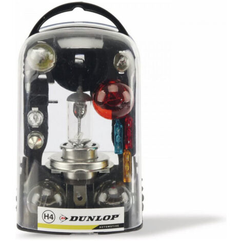 Set di 11 lampadine H4 e fusibili per fari auto Dunlop