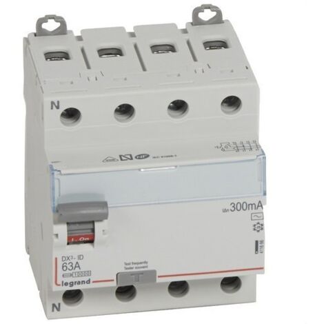 Interruttore differenziale DX3 4/63/300AC