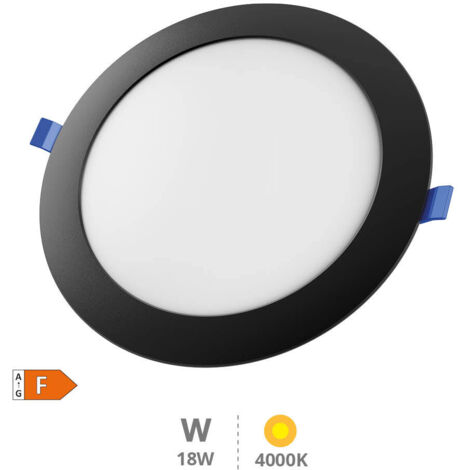 Faretto Led Slim Da Incasso 18W Rotondo Cornice Bianca Apertura 100 Gradi Bianco Caldo 3000k Aigostar 1