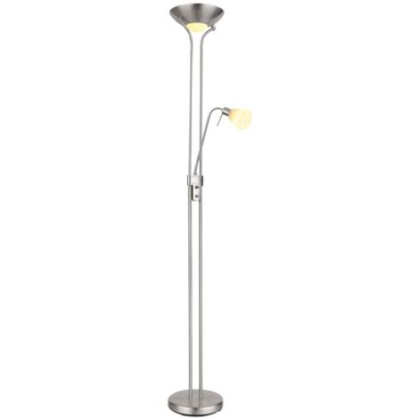 Lampada da terra a due luci. nichel vari (1/3)