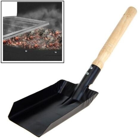 Pala in Metallo per Barbecue a Carbonella Colore Nero 9,5x37,5cm BBQ