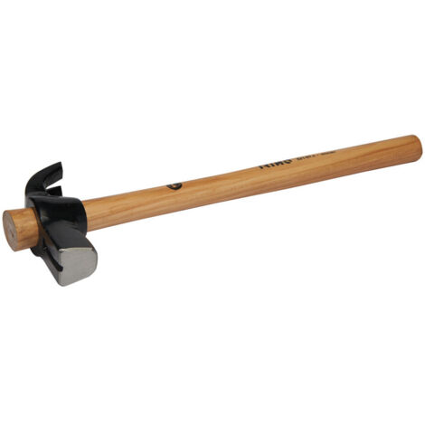 Martello In Nylon Per Lavorazione Pelle - 385g, Manico In Legno, Per Coniazione E Cucitura - 3