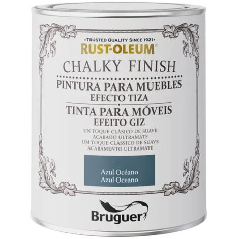 Mobili con finitura gessosa Ruggine-Oleum Blu Oceano 750ml BRUGUER (1/2)