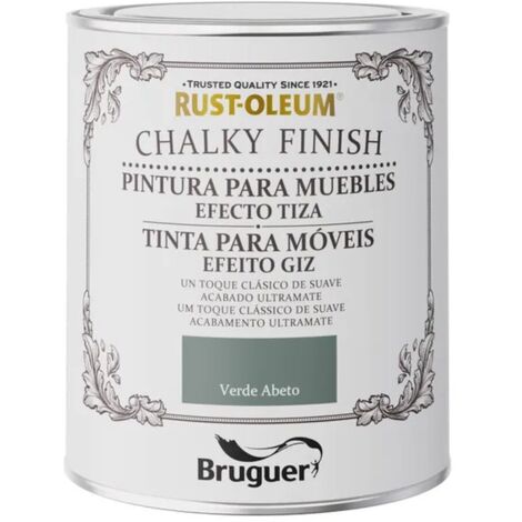 Mobili Finitura Gessata Ruggine-Oleum Verde Abete 750ml BRUGUER (1/2)