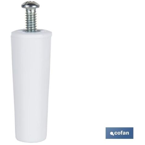 Tappo cieco 60 mm bianco con vite M-6