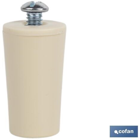 Tappo Cieco 40 mm Avorio Con Vite M-6