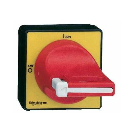 Manopola rotante anteriore maniglia rossa diametro 22,5mm 1/3 lucchetti 80x80x45mm