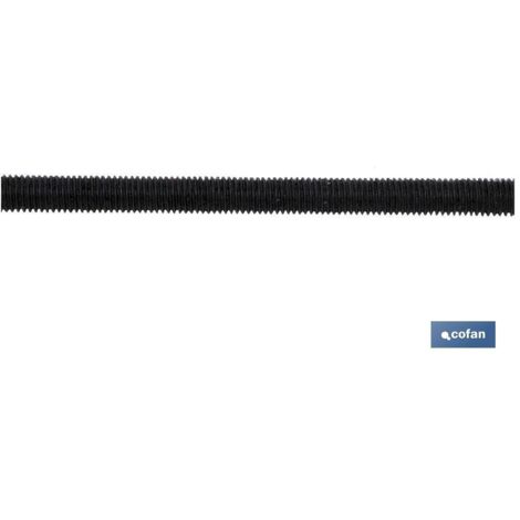 Barra filettata 8,8 (1 m) Nera DIN-975 C-8,8 M-14