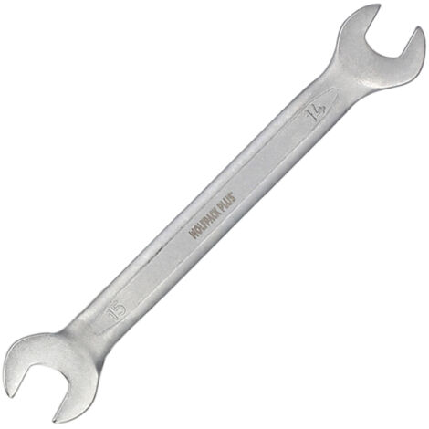 Chiave aperta Plus 14x15 in acciaio al cromo vanadio DIN 3110 (1/4)
