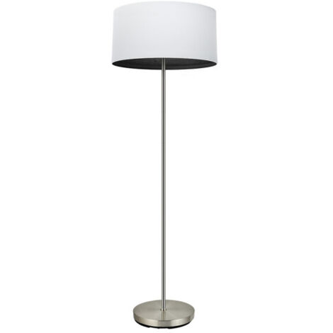 FABRILAMP Pavimento Tatiana Soggiorno 1xe27 Nichel/bianco-nero 162x40x40 Cm (1/2)