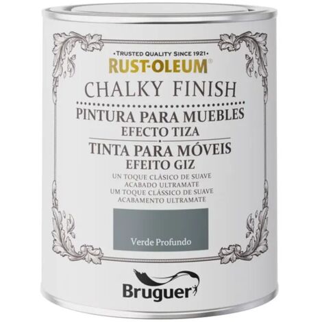 Mobili con finitura gessosa ruggine-oleo verde intenso 750ml BRUGUER (1/2)