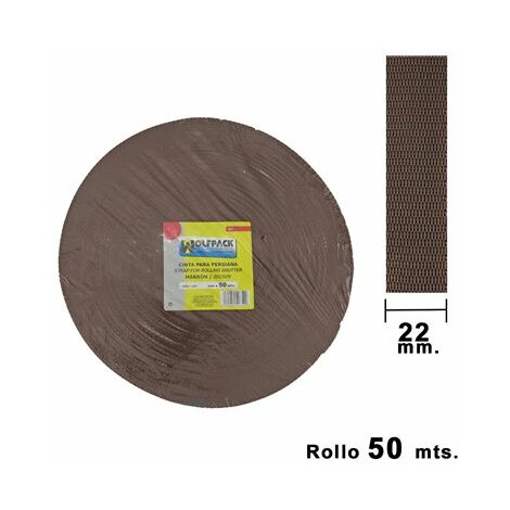 Nastro cieco marrone Wolfpack 22 mm. Rotola 50 metri