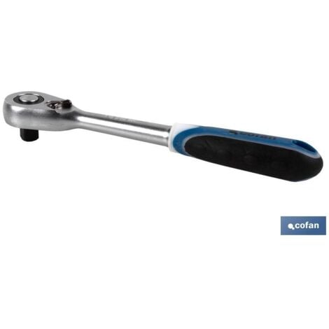 Chiave A Cricchetto 1/4 Reversibile 1224A1 - Attrezzo Professionale Con Impugnatura In Gomma