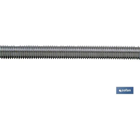 DIN-975 C4.8 Whitworth 1 1/8 Z - Barra filettata 1 m Filo Whitworth zincato