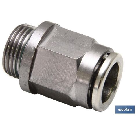 Tè cilindrico maschio dritto T-8 R-1/4