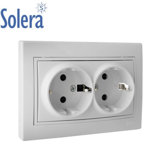 Spina base doppia T/TL tapparella 16A 250V Solera ERP60/2U