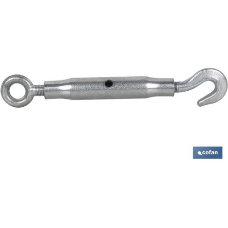 Tenditore tubolare con anello e gancio M-16
