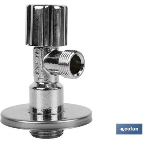 Modello con valvola ad angolo 1/2 x 3/8 a pistone