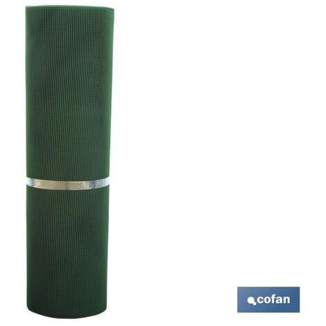 Rete da giardino quadrata in plastica 5mm Verde 1x25m