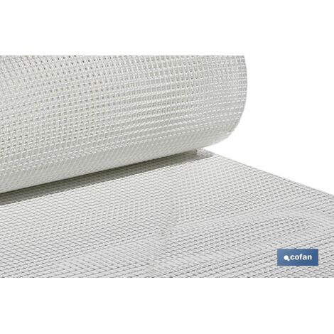 Rete da giardino quadrata in plastica 10 mm bianca 1x25 m