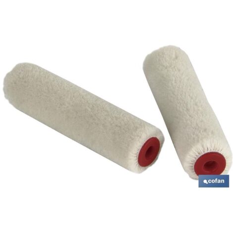 Confezione da 2 mini ricariche per rulli per smalto/vernice da 6 cm