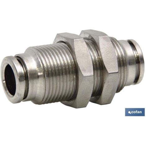 Gommino per tubo dritto in ottone nichelato. M-12