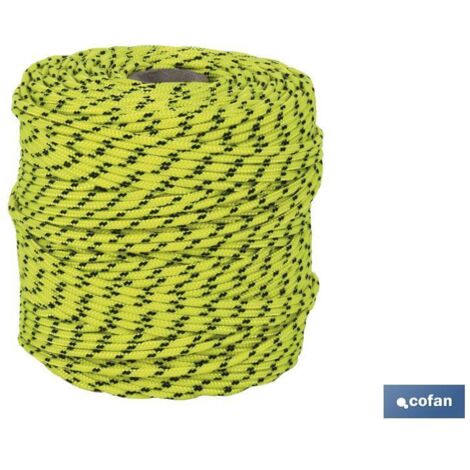 Cordone Hippie Intrecciato Giallo/Nero 3 mm x 100 M