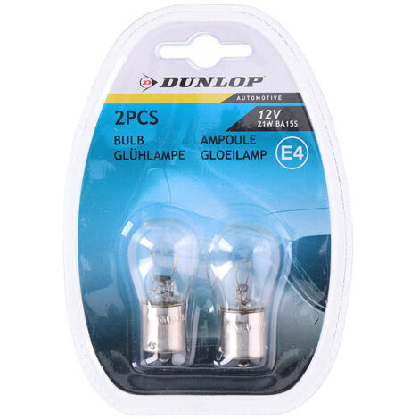 Confezione da 2 lampadine di ricambio per auto Dunlop 12V 21W (1/2)