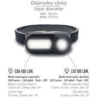 Lampada Frontale A LED Ricaricabile E Impermeabile Con Sensore Di Movimento E Luce Rossa Per Corsa Escursionismo Campeggio E Pesca 97121602