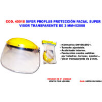 PROTEZIONE VISO TRASPARENTE SIFER PROPLUS 2 MM