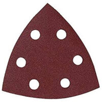 Set di 5 fogli di carta vetrata triangolare velcro 90mm g80 krt210005 kreator