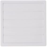 Griglia di ventilazione quadrata da incasso in ABS con lamelle mobili colore bianco Ø10cm 17x17cm EDM