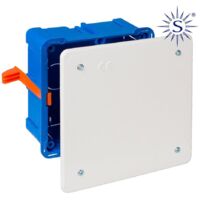 Scatola di connessione da incasso in parete cava 100x100x45mm Solera 5562GW